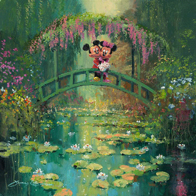 Mickey and Minnie at Giverny