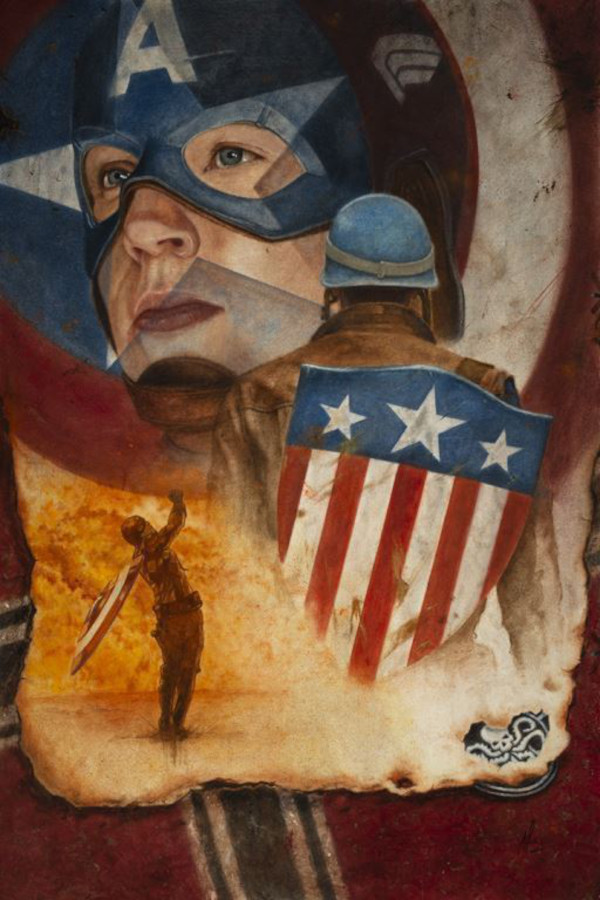 Marvelocity: Captain America Giclée on Canvas – Alex Ross Art