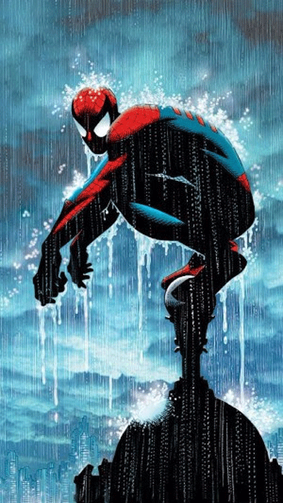 Spiderman In The Rain