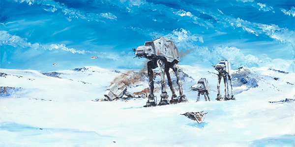 Star Wars Imperial Walkers On The North Ridge